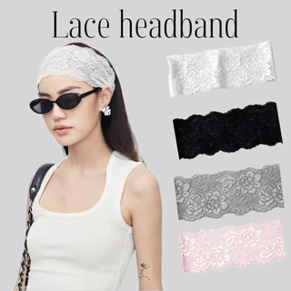 Wonderland ผ้าคาดผมลายลูกไม้ Lace headband ผ้าคาดผมสไตล์ฝอเพิ่มความเก๋