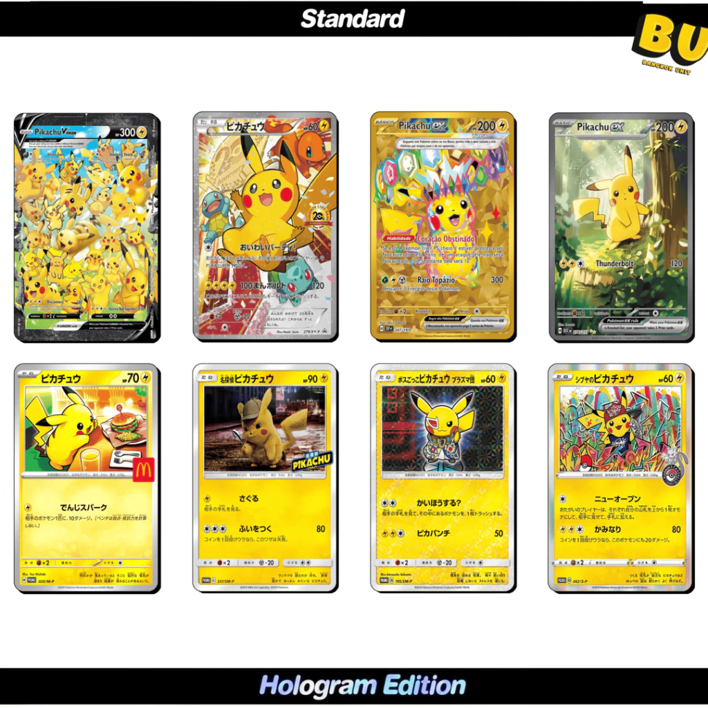 [ส่งฟรี] สติกเกอร์ติดบัตร ATM BTS VISA  สกินการ์ด [ STICKER SKIN CARD ] ลาย : Pokemon Pikachu 3 โปเกมอนการ์ด : BU thumbnail 4