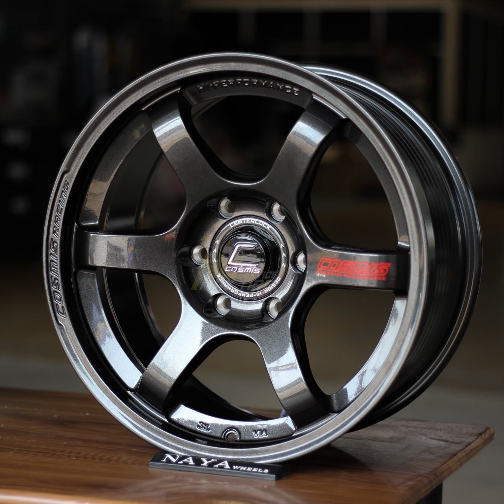 ล้อแม็กขอบ18 / ชุดสีพิเศษCosmis RG-06SNE / สีSilver Black / 18x9.0 6H139.7 ET25 / สำหรับกระบะ และPPV