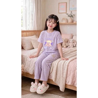พร้อมส่ง bb55-bb62 9598 ชุดเด็กตารางหมี