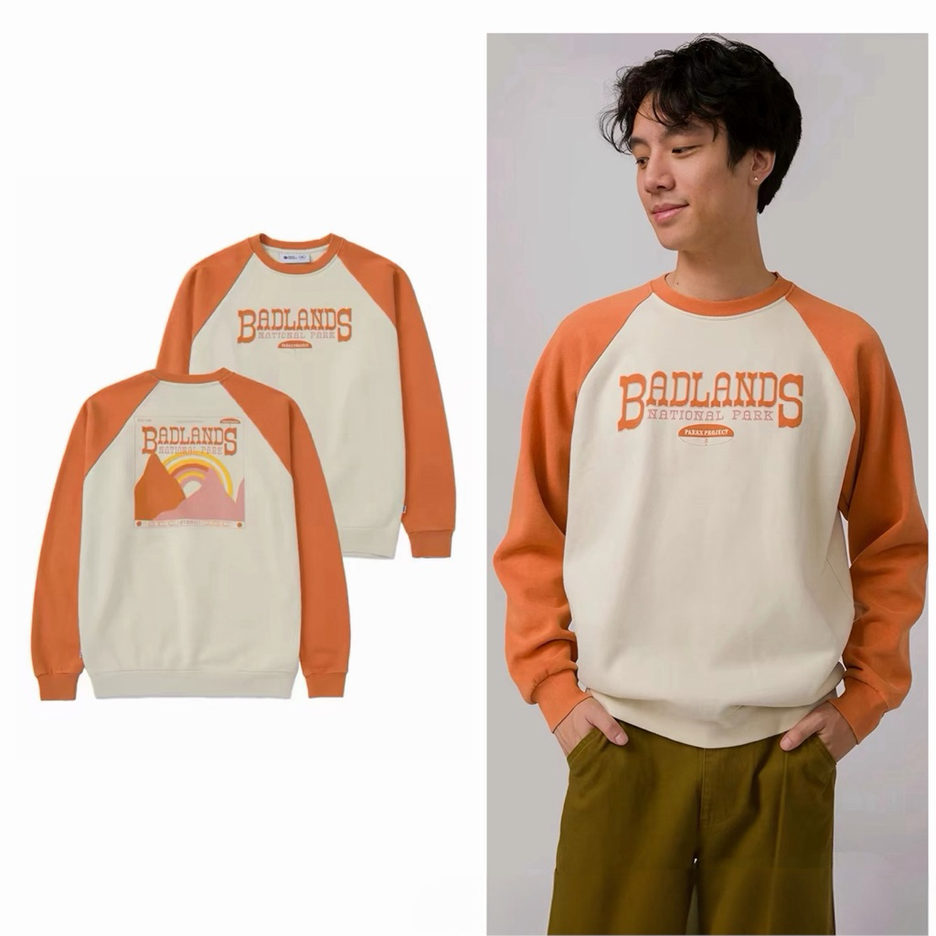 BADLANDS National Park Sweatshirt Park Project เสื้อสเวตเตอร์กันหนาว Baseball Varsity sweatshirt（TS820）
