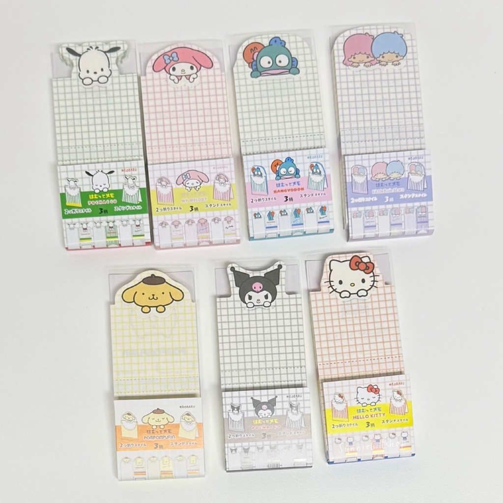 กระดาษโน๊ต แบบพับตั้งได้ 5x12cm ลายการ์ตูน