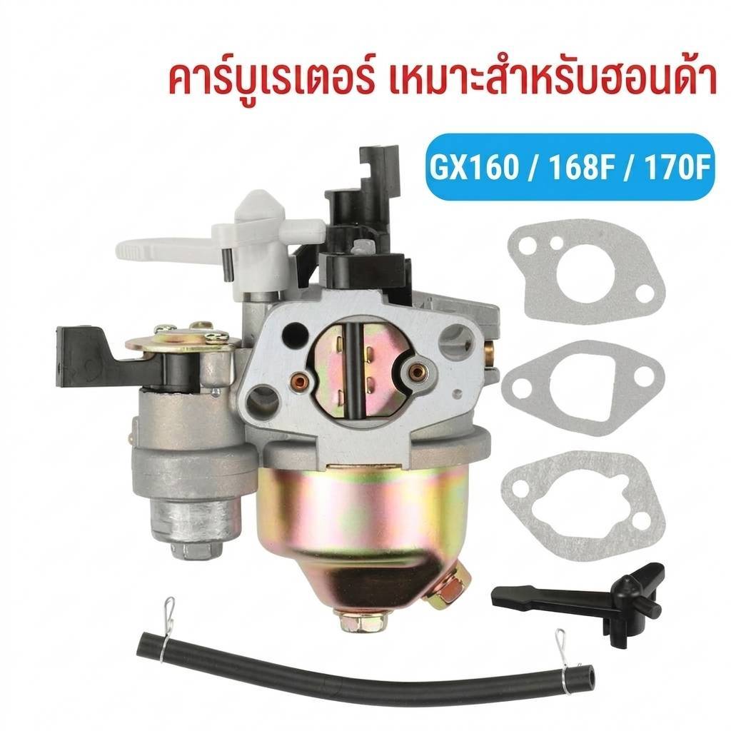 คาร์บู 411 เกรด A พร้อมสายน้ำมันล้น ใช้กับ Robin / Makita รุ่น 160 T200 328 411 767
