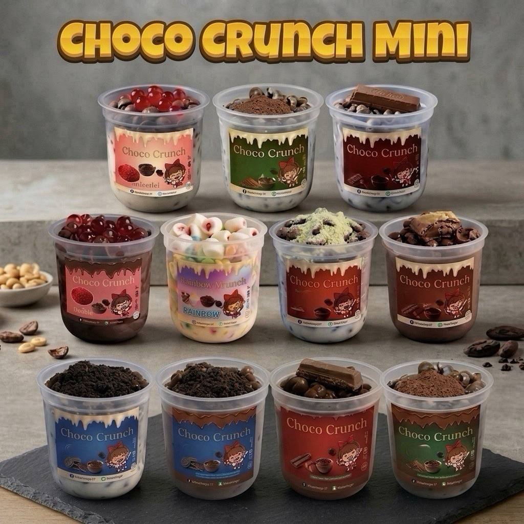 โกโก้ครั้นมินิ choco crunch 60กรัม ช็อกโกแลตฉ่ำ