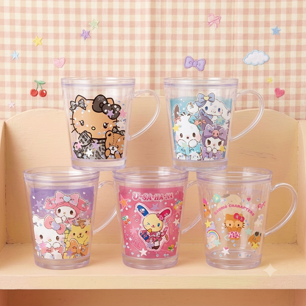 พร้อมส่ง ช้อน แก้วน้ำสูง ถ้วยขนม เหยือกน้ำ ที่รองจาน