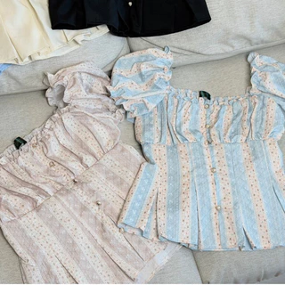Maharani - Élégance Charm เสื้อคอเหลี่ยมแขนตุ๊กตา - อก 38-46 - #159
