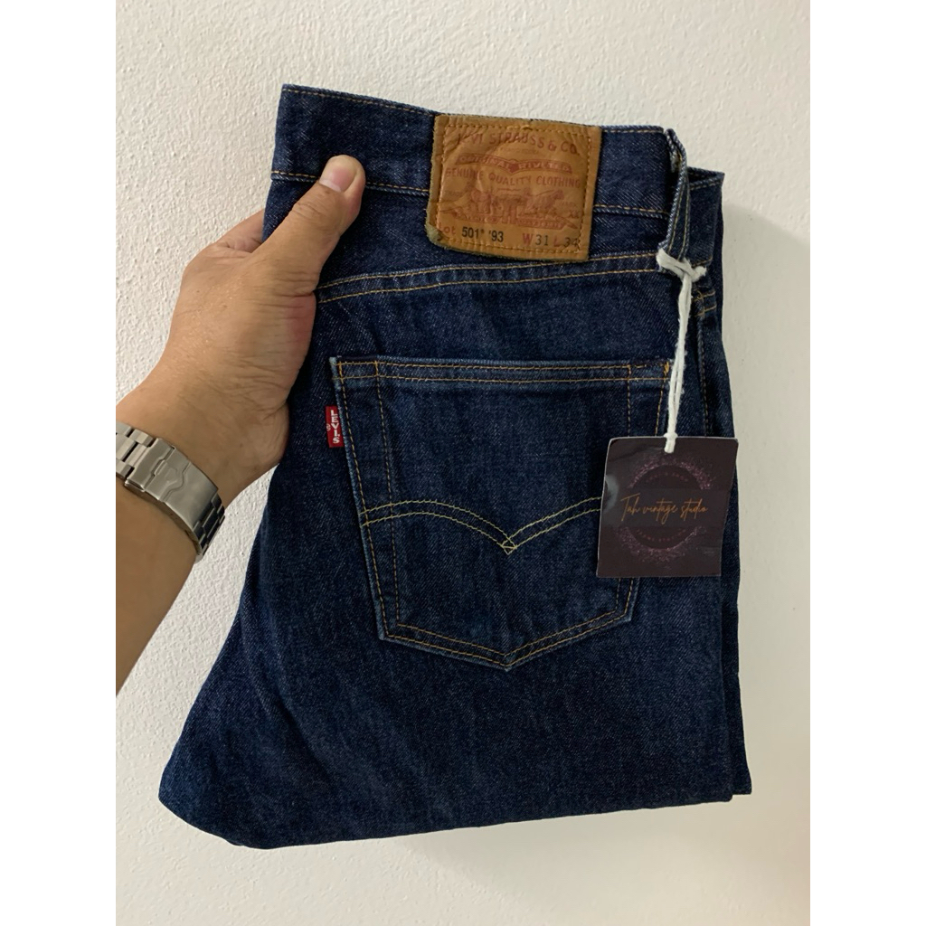 Levi’s 501’93 redtap big”E” premium ริมแดง Made in USA , button 5244 , Size W31 L34 (ขนาดจริงดูตรงรา