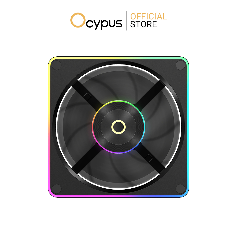 OCYPUS SIGMA F12 BLACK ARGB (COMPUTER FAN / พัดลมคอมพิวเตอร์)