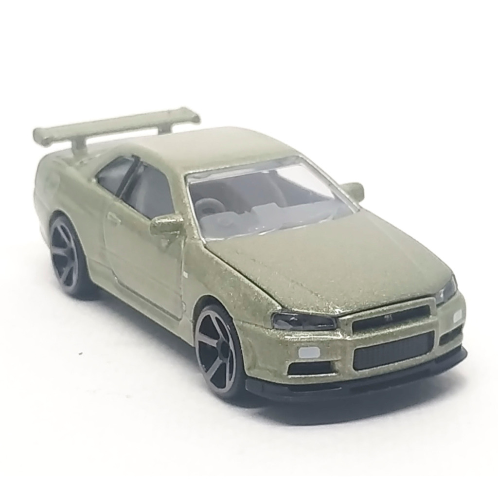 Majorette Nissan GT-R R34 - Japan Series สีเขียว Nur แบบล้อ 5CSSG สเกล 1/59 (8 cm) ไม่มี Package