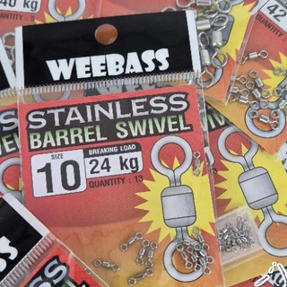ลูกหมุนถังเรียบ weebass stainless barrel swivel