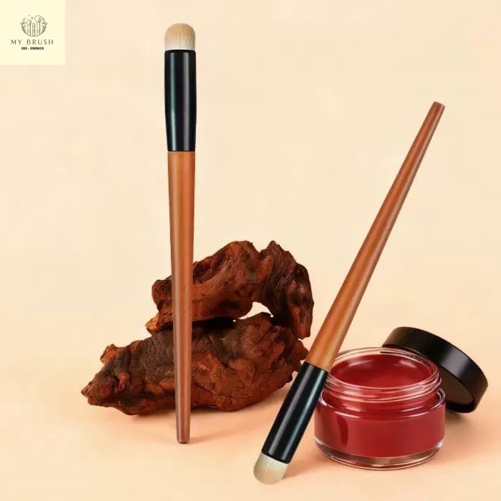 MY BRUSH I Lip Brush แปรงทาลิปด้ามไม้ สำหรับทาปาก ทาลิปฟุ้ง ลิปบรัช