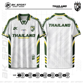 BK THAI INFINITY-เสื้อบอลคอปกวินเทจ ทันสมัย สวมใส่สบาย สปอร์ต ผ้านิ่มระบายอากาศดี Tha050869
