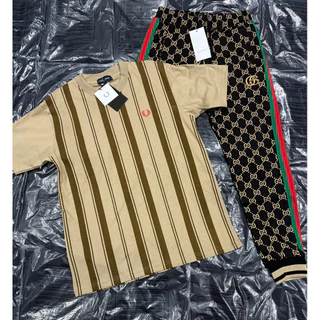 🔥ชุดเช็ทกางเกงขายาวเสื้อยืดแขนสั้นราคาพิเศษ🔥