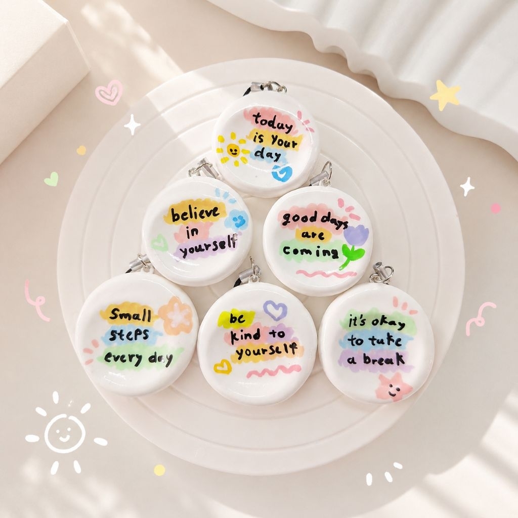 Worry Stone หินคลายกังวล (ดินปั้นhandmade)