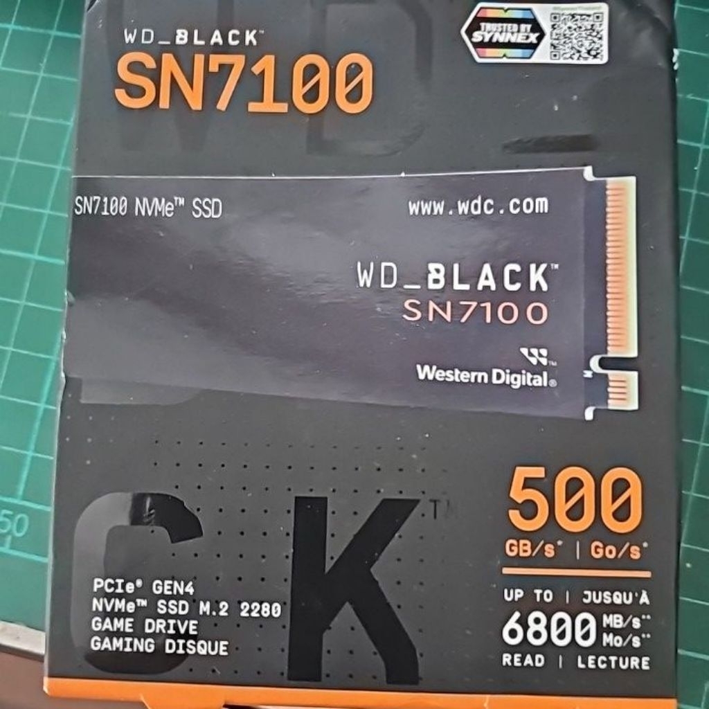 M.2 WD Black SN-7100 500GB ใหม่ยังไม่ได้แกะกล่อง