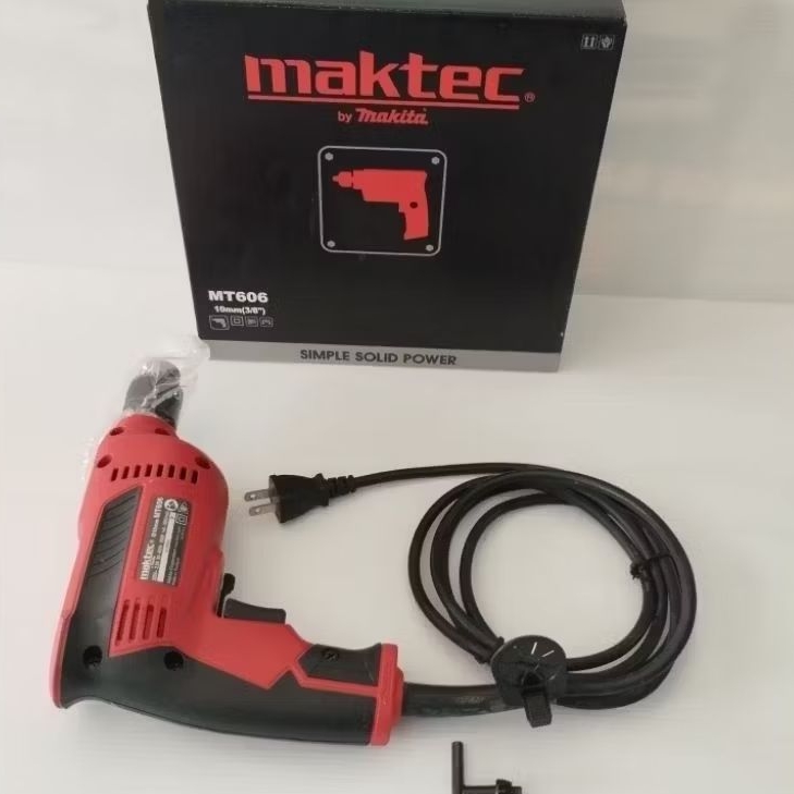 สว่าน MAKTEC  MT 606 (MAKITA ) ของแท้ สว่านไฟฟ้าปรับรอบได้ ซ้าย-ขวา