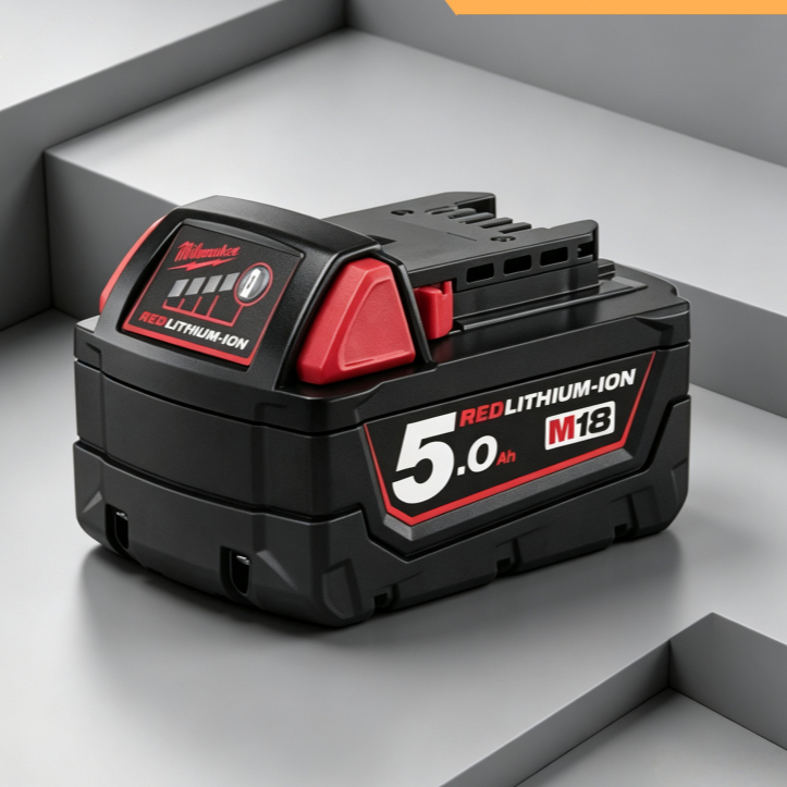 อุปกรณ์เครื่องมือไร้สาย Milwaukee 18V 5Ah Replacemen tแบตเตอรี่ที่ชาร์จได้