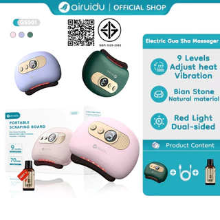 Airuidu GSS01 Electric Gua Sha เครื่องนวดกัวซาไฟฟ้า อุปกรณ์กัวซาสำหรับใบหน้า ฟื้นฟูผิวอย่า กัวซาไฟฟ้า ต่อต้านริ้วรอย