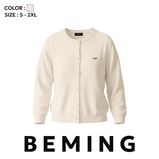 (Pre20-30 วัน)Bemingtop1266 (S-2XL) - Mori Knit Cardigan – คาร์ดิแกนไหมพรมดีไซน์มินิมอลนุ่มใส่สบายแมตช์ง่ายทุกลุค