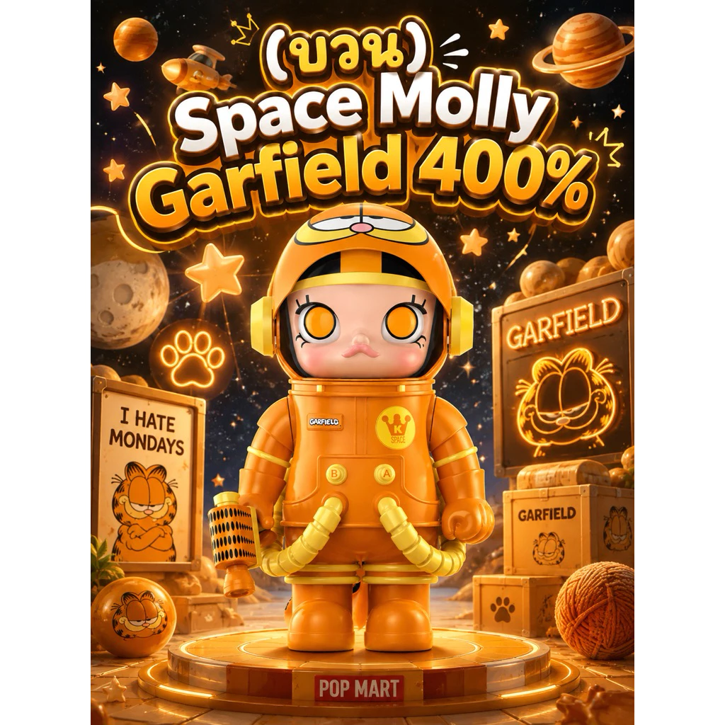มีของพร้อมส่งในไทย🇹🇭 บวน Space Molly Garfield 400%( มง 1คน)