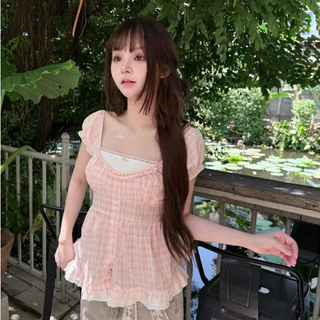 ppitchy.shop 🤍 Vanilla Layer Top - เสื้อแขนตุ๊กตา แต่งเลเยอร์ ชายระบาย มีมากกว่า 10 สี