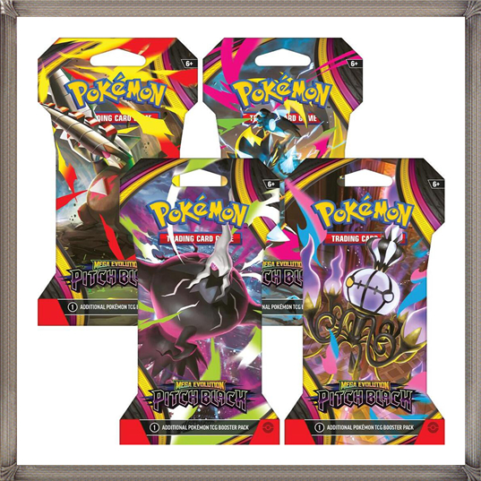 [Pack][EN] Pokémon TCG: Mega Evolution Pitch Black Boosters Sleeved 1 Pack (ME05)