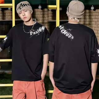 Top.basic🔥เสื้อผู้ชายoversize สตรีทแฟชั่น โคตรนุ่ม เสื้อ cotton ไม่หดตัวลาย เสื้อไม่ยับ ลาย "PAULGOSTELLOE"