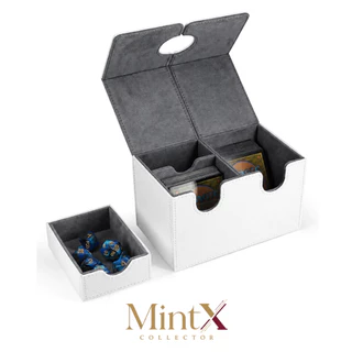 Magnetic Deck Box กล่องใส่การ์ดแม่เหล็กหนัง PU พรีเมียม จุ 100+ ใบ พร้อมช่องเก็บอุปกรณ์ เหมาะสำหรับ TCG / MTG / Pok