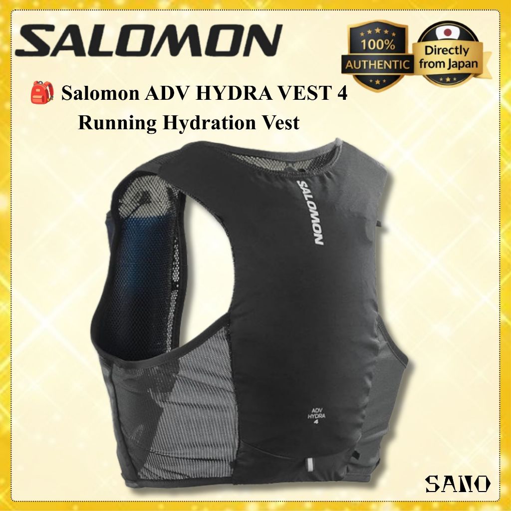 Salomon ADV HYDRA VEST 4 Running Hydration Vest Lightweight Trail Running Marathon Unisex
