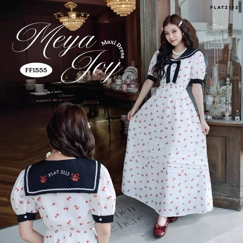 (สินค้าไม่ผ่าน QC) FLAT2112 : MEYA JOY MAXI DRESS (FF1555)