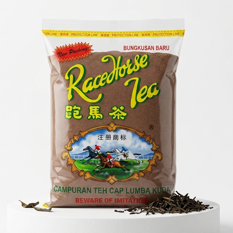 ชา Race Horse tea ตราม้าแข่ง ชาชัก ชามาเลเซีย ปริมาณ 1 kg (ชาตราม้าเล็ก)