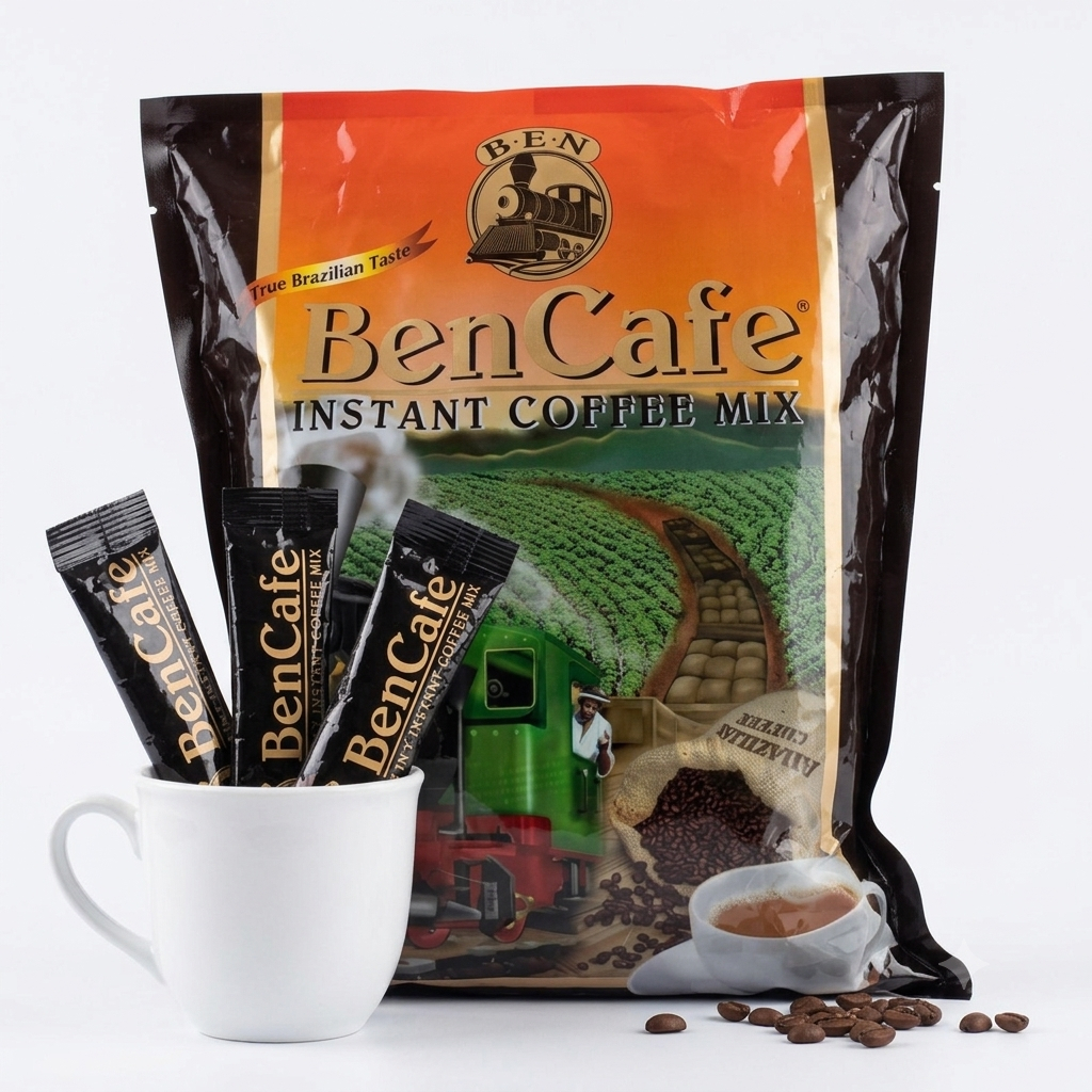 กาแฟรถไฟ Ben Cafe 3in1 ห่อ 50 ซอง