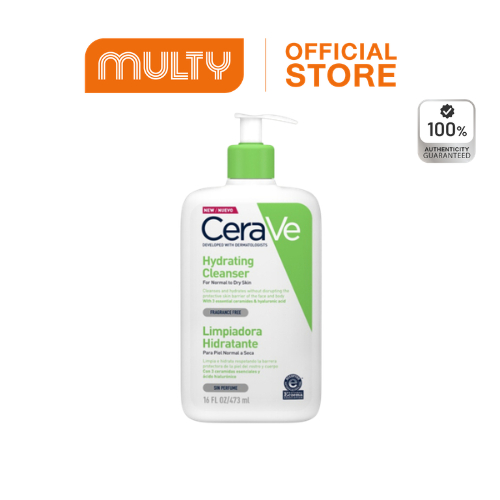 Cerave-Hydrating Cleanser (16 oz.,473 ml.) ผลิตภัณฑ์ทำความสะอาดผิวหน้าและผิวกาย