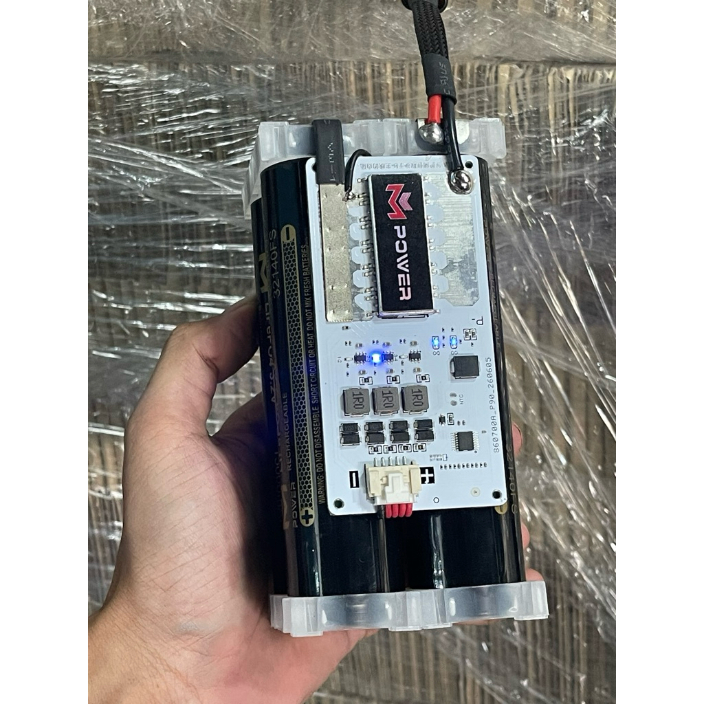 แบตเตอรี่ 4s 14.6V 15,000mAh Bms 50A+แอคทีพบาลานซ์ 32140 Mpower