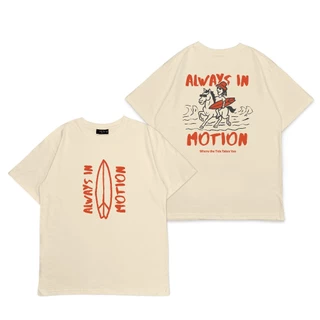 [สินค้ามาใหม่] เสื้อยืดแขนสั้น SEIZE Tokyo🏄 ALWAYS IN MOTION ผ้าฝ้าย นุ่ม ใส่สบาย 100% FS_BT_058