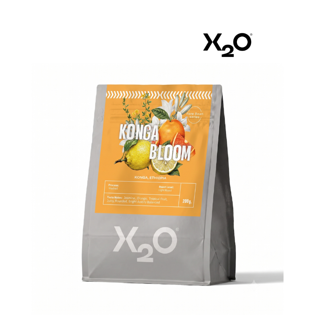 X2O COFFEE เมล็ดกาแฟ Konga Bloom 200 g.