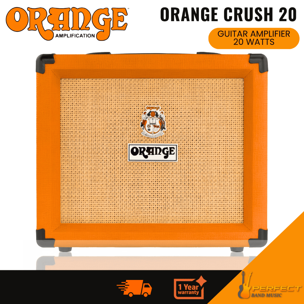 Orange Crush 20 20-watt 8" Guitar Amplifier แอมป์กีตาร์ไฟฟ้า ขนาดพกพา 20watt