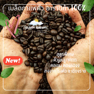 เมล็ดกาแฟอาราบิก้า 500g. เข้มมาก และ กลางเข้ม หอมควัน กลิ่นหอมเข้มข้น รสชาติเข้มๆ กาแฟคั่ว จากเชียงราย เมล็ดกาแฟคั่ว