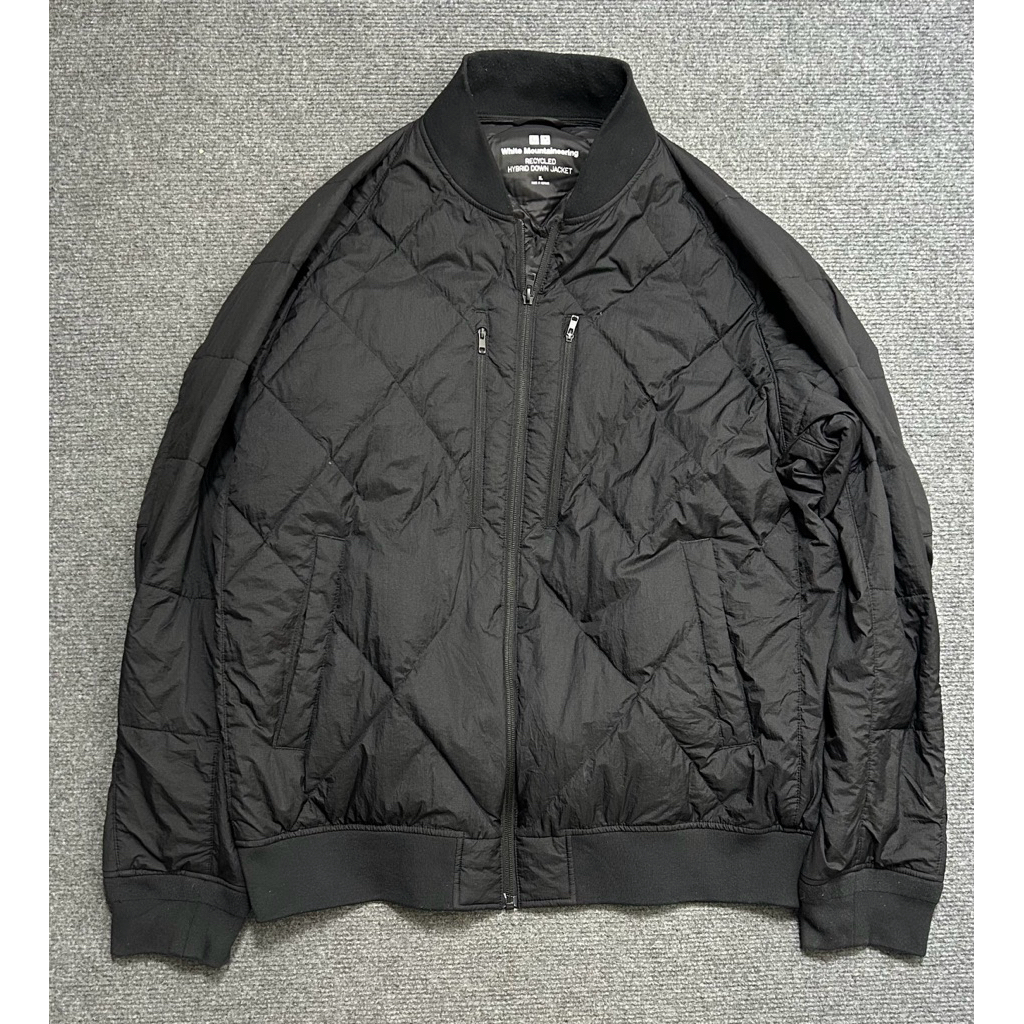 hybrid down jacket white.. x uniqlo