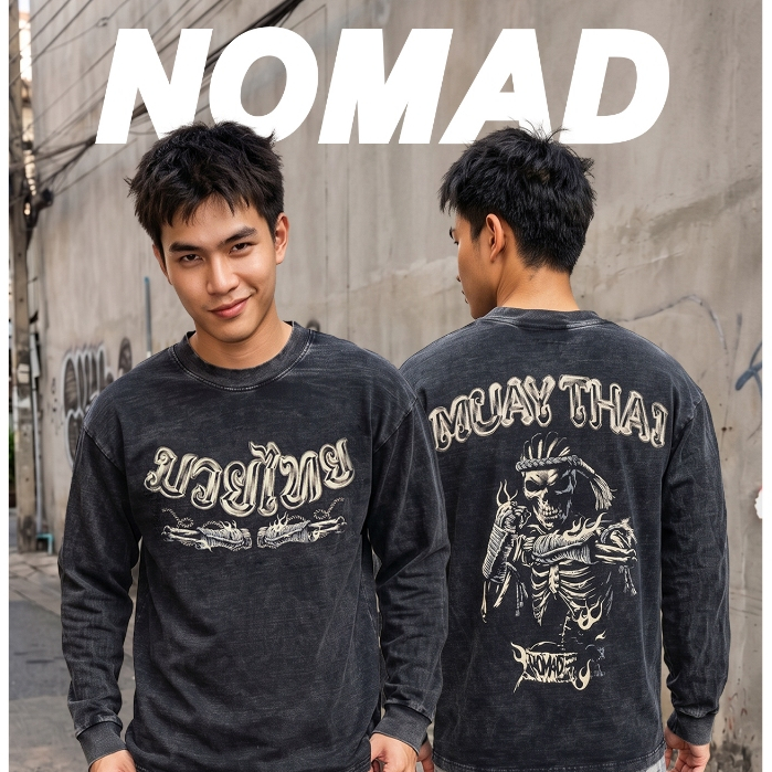 NEW " NOMAD VINTAGE THAILAND " เสื้อแขนยาว Sweater