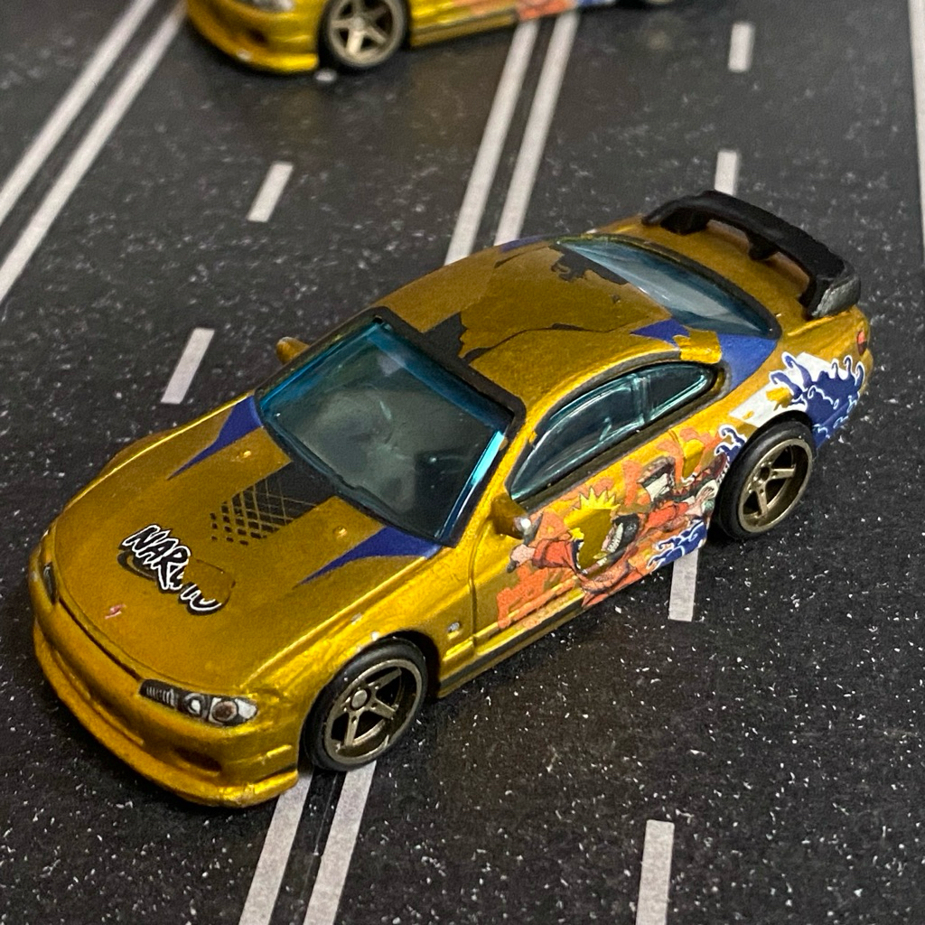 Hot Wheels Collectors Naruto Anime Series Nissan Silvia (S15) นอกแพ็ค มีแต่ตัวรถ  สภาพ 80% มีถลอกเยอ