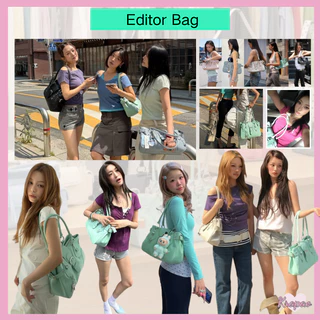 (**สไตล์เกาหลี)🔥แท้ Dimanche Editor Bag (5 สี) Tote Bag กระเป๋าสะพายไหล่ กระเป๋าถือ ใส่ของได้เยอะ 💯Dimanche กระเป๋า