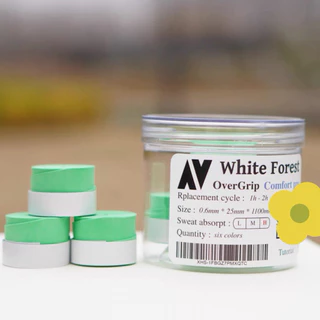 [พร้อมส่ง] White forest Tennis overgrip — Comfort Pro ที่พันด้ามไม้เทนนิส (แบ่งขาย) สีน้ำตาล/น้ำตาลส้ม/เขียว
