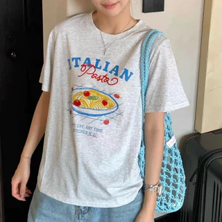 🌻เสื้อยืดโอเวอร์ไซส์ T-shirt oversized สกรีนลายน่ารักเกรดพรีเมียม รวมป้าย(Nothing house)