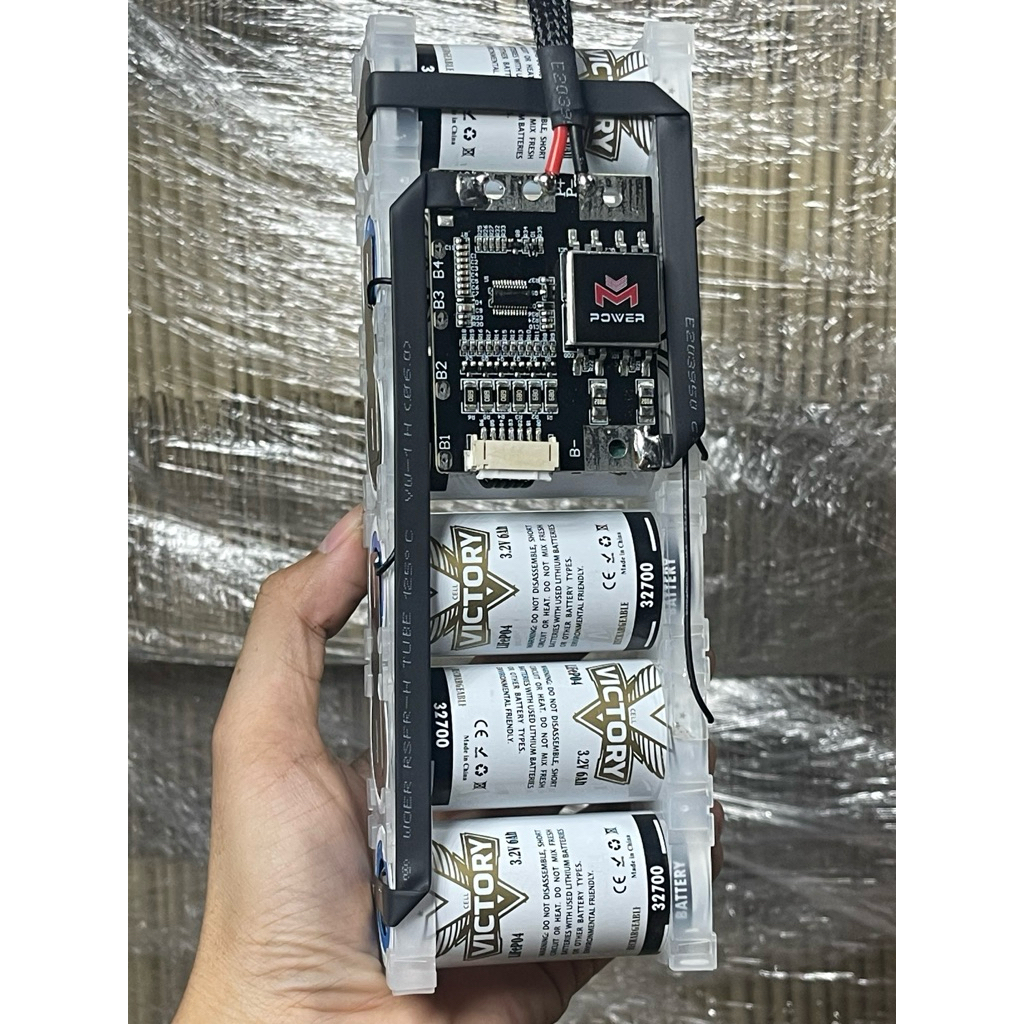 (พร้อมจัดส่งไม่ต้องรอ) แบตเตอรี่ลิเธียมฟอสเฟต 21V 6s 6,000mAh Mpower 32650 พร้อมใช้งาน