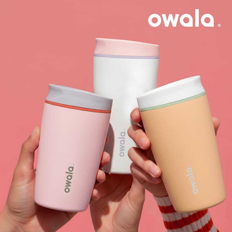 เข้าใหม่ Owala SmoothSip 12oz. Slider. สแตนเลส และ เซรามิก ของแท้