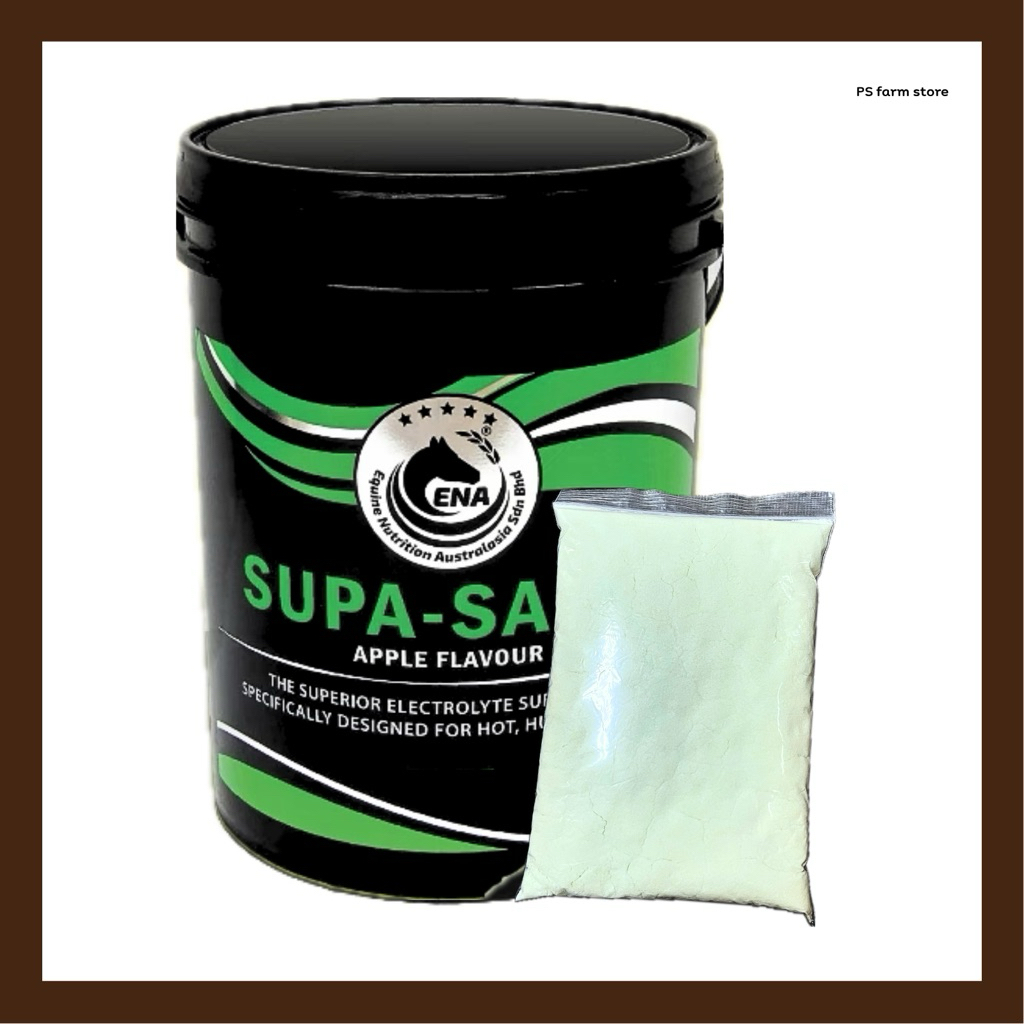 ENA Supa-Salts Apple อิเล็กโทรไลต์ผสมกลูโคส สำหรับม้าแข่ง แบ่งขาย 1 กิโลกรัม