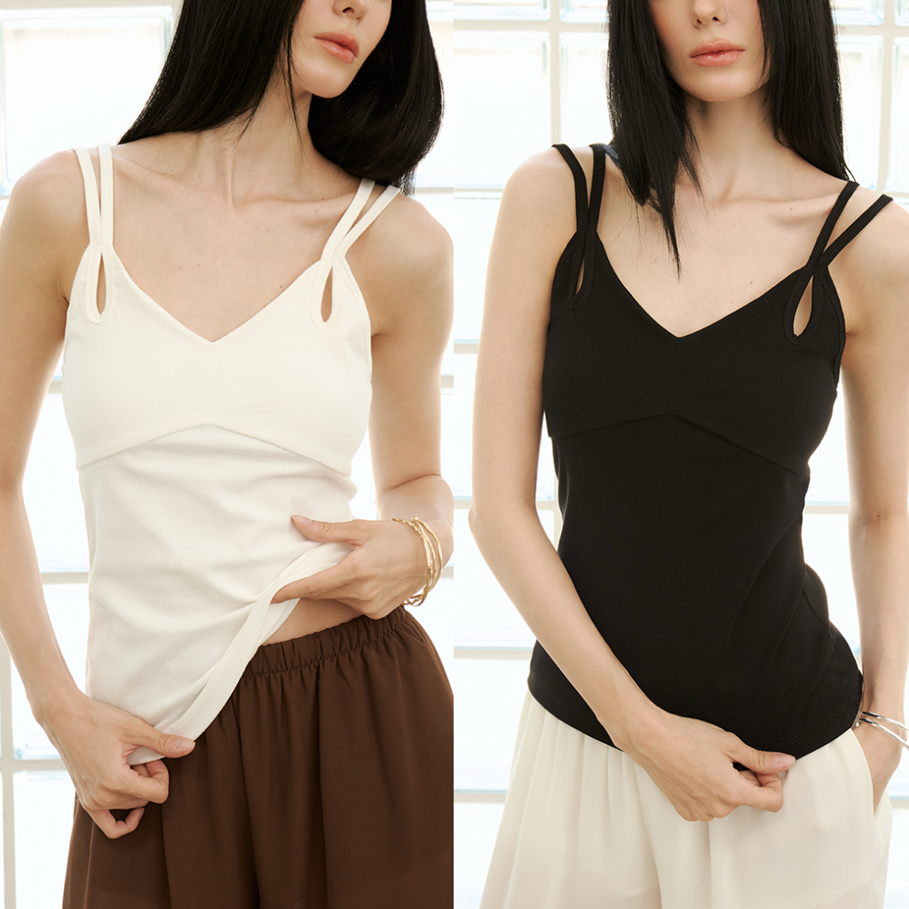 Aster Strap Top เสื้อสายเดี่ยว2สาย