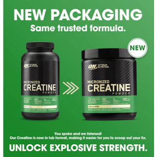 Optimum Nutrition Creatine 300กรัม ครีเอทีนโมโนไฮเดรต เพิ่มกล้ามเนื้อ เพิ่มพลัง เหมาะสำหรับออกกำลังกาย