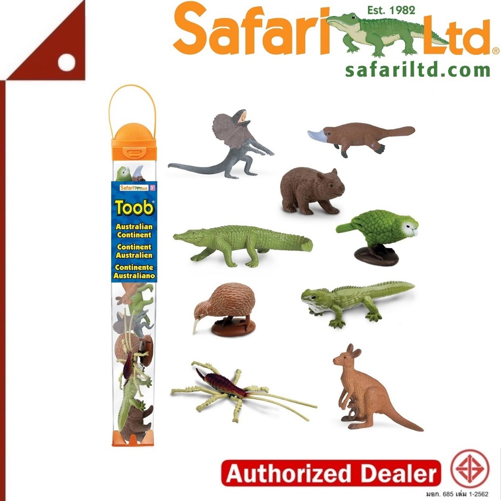Safari Ltd. : SFR102489 โมเดลสัตว์ออสเตรเลีย Australian Continent TOOB®